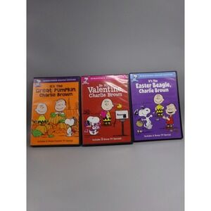 Charlie Brown Peanuts 3 Holiday Specials  DVD Lot